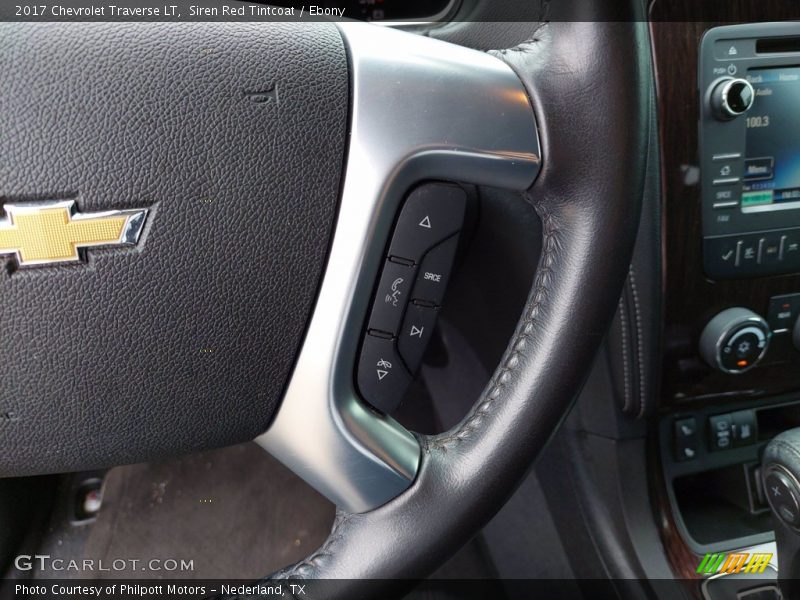 Siren Red Tintcoat / Ebony 2017 Chevrolet Traverse LT