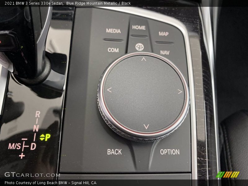 Controls of 2021 3 Series 330e Sedan