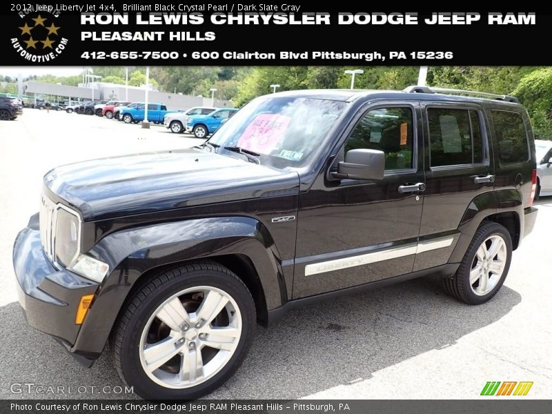 Brilliant Black Crystal Pearl / Dark Slate Gray 2012 Jeep Liberty Jet 4x4