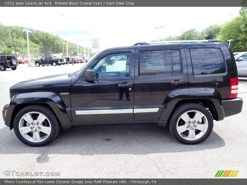 Brilliant Black Crystal Pearl / Dark Slate Gray 2012 Jeep Liberty Jet 4x4
