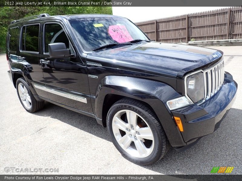 Brilliant Black Crystal Pearl / Dark Slate Gray 2012 Jeep Liberty Jet 4x4