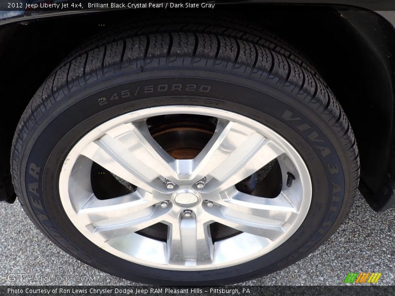 Brilliant Black Crystal Pearl / Dark Slate Gray 2012 Jeep Liberty Jet 4x4