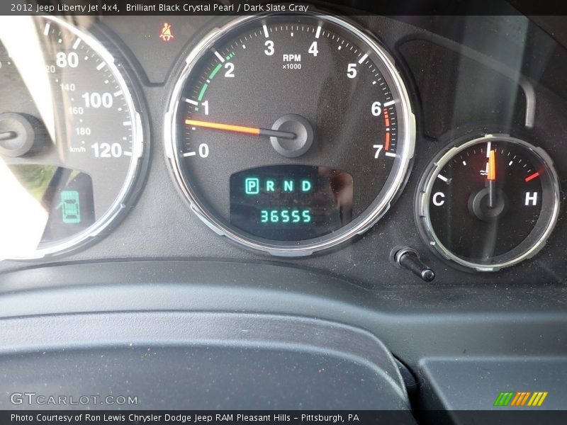 Brilliant Black Crystal Pearl / Dark Slate Gray 2012 Jeep Liberty Jet 4x4