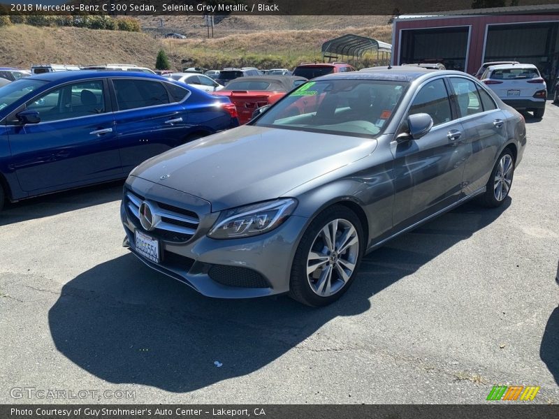 Selenite Grey Metallic / Black 2018 Mercedes-Benz C 300 Sedan