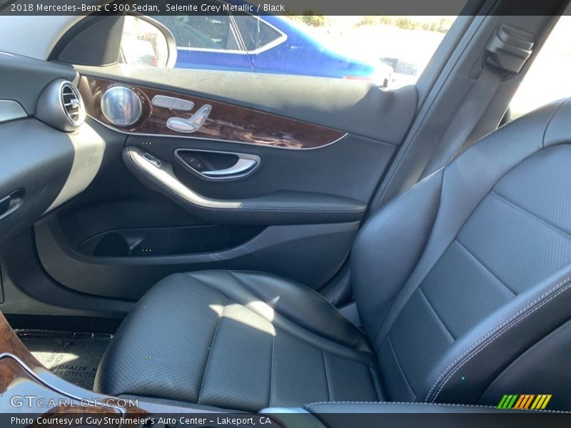 Selenite Grey Metallic / Black 2018 Mercedes-Benz C 300 Sedan