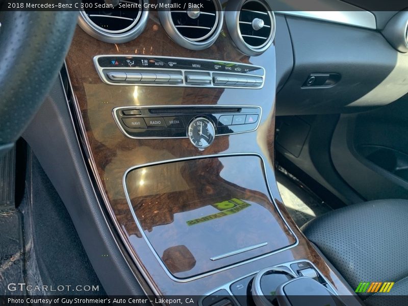 Selenite Grey Metallic / Black 2018 Mercedes-Benz C 300 Sedan