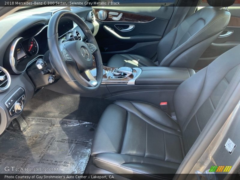 Selenite Grey Metallic / Black 2018 Mercedes-Benz C 300 Sedan