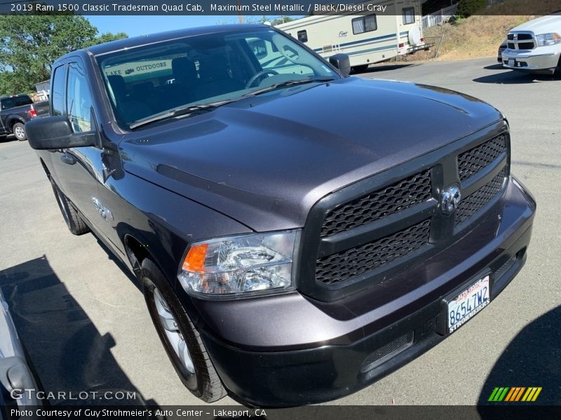Maximum Steel Metallic / Black/Diesel Gray 2019 Ram 1500 Classic Tradesman Quad Cab