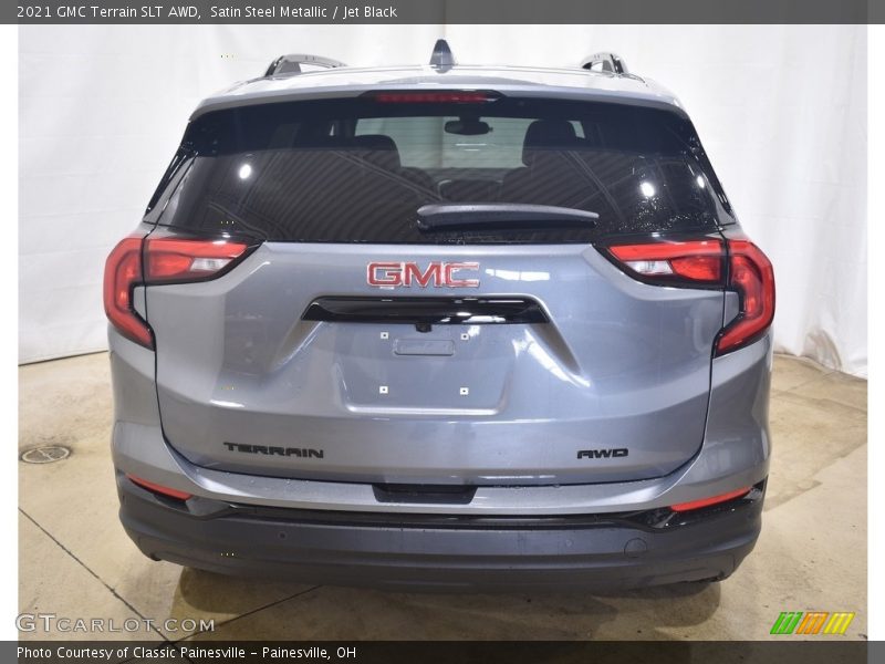 Satin Steel Metallic / Jet Black 2021 GMC Terrain SLT AWD