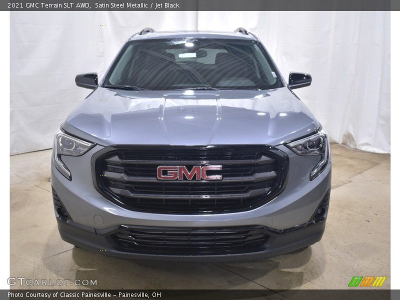 Satin Steel Metallic / Jet Black 2021 GMC Terrain SLT AWD
