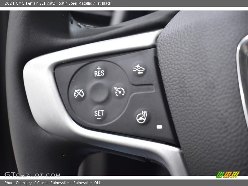 Satin Steel Metallic / Jet Black 2021 GMC Terrain SLT AWD