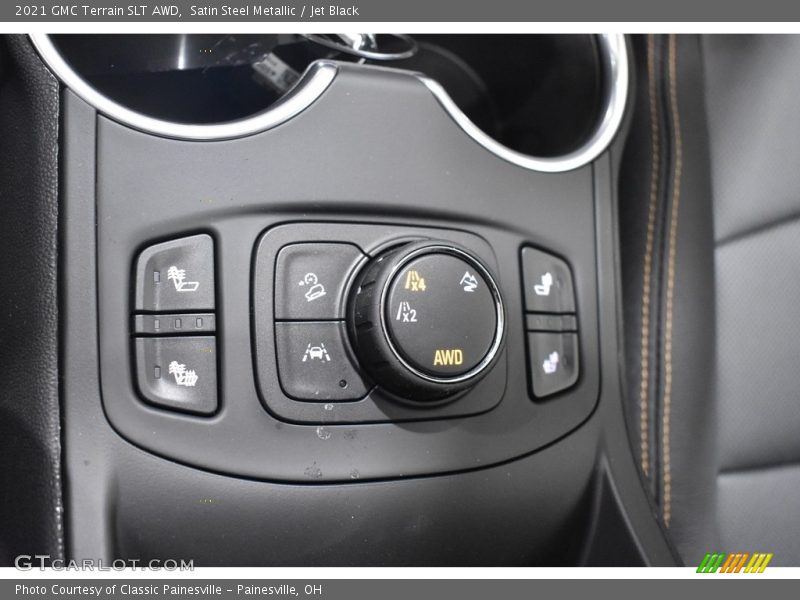 Satin Steel Metallic / Jet Black 2021 GMC Terrain SLT AWD