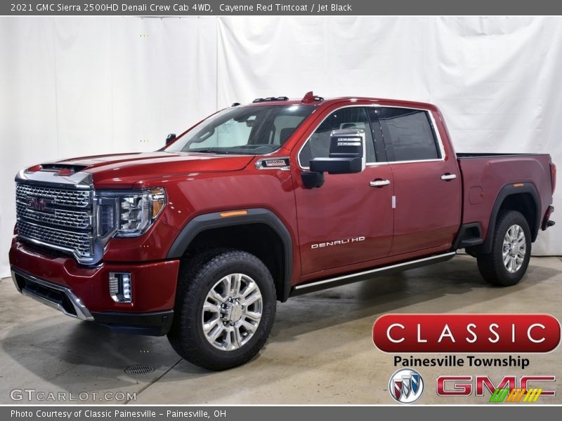 Cayenne Red Tintcoat / Jet Black 2021 GMC Sierra 2500HD Denali Crew Cab 4WD