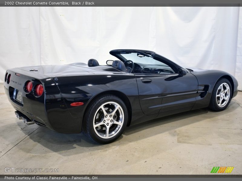 Black / Black 2002 Chevrolet Corvette Convertible