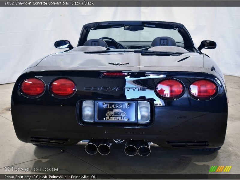 Black / Black 2002 Chevrolet Corvette Convertible
