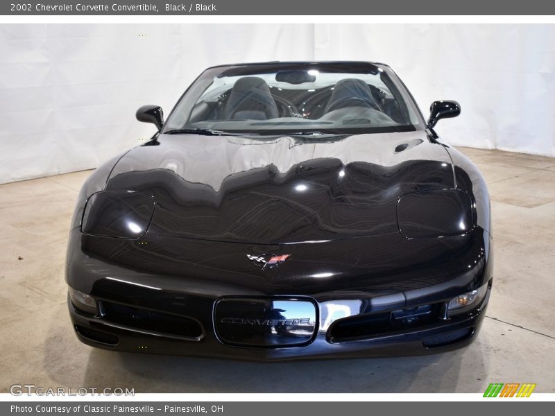 Black / Black 2002 Chevrolet Corvette Convertible