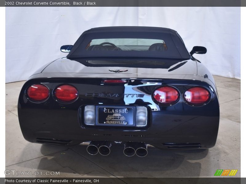 Black / Black 2002 Chevrolet Corvette Convertible