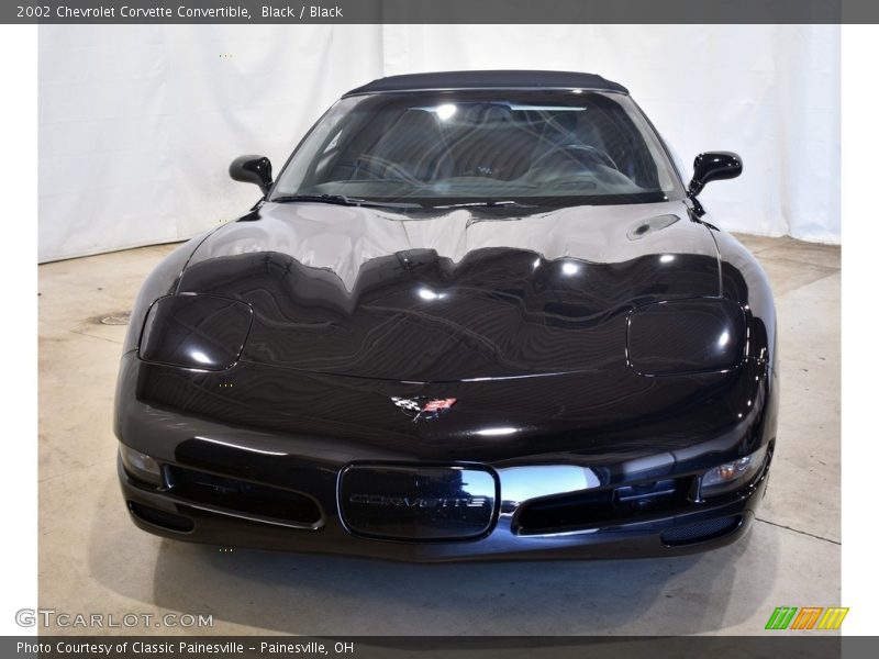 Black / Black 2002 Chevrolet Corvette Convertible