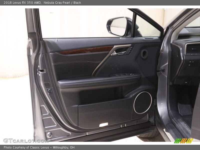 Nebula Gray Pearl / Black 2018 Lexus RX 350 AWD