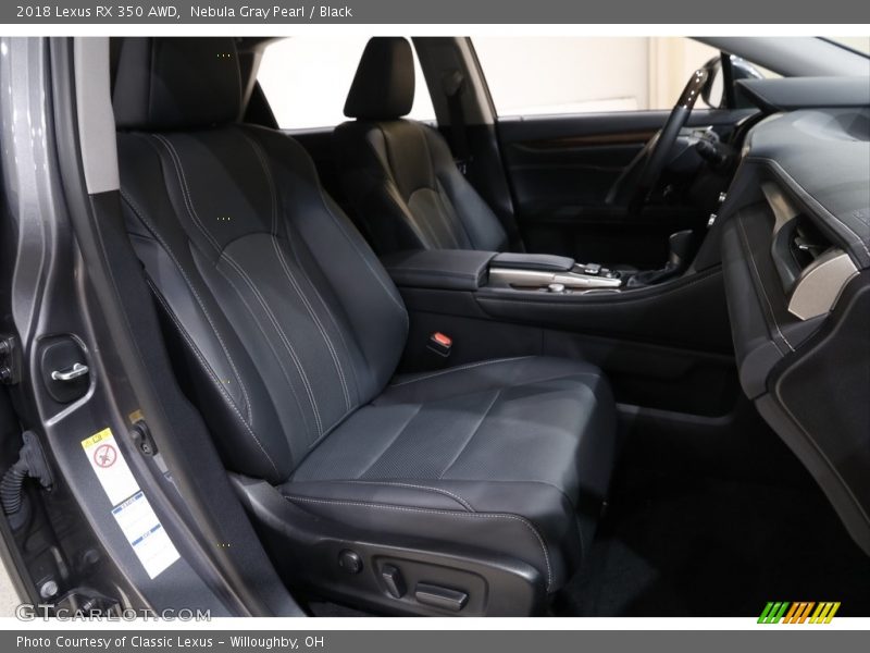Nebula Gray Pearl / Black 2018 Lexus RX 350 AWD