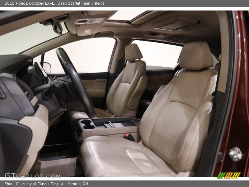 Deep Scarlet Pearl / Beige 2018 Honda Odyssey EX-L
