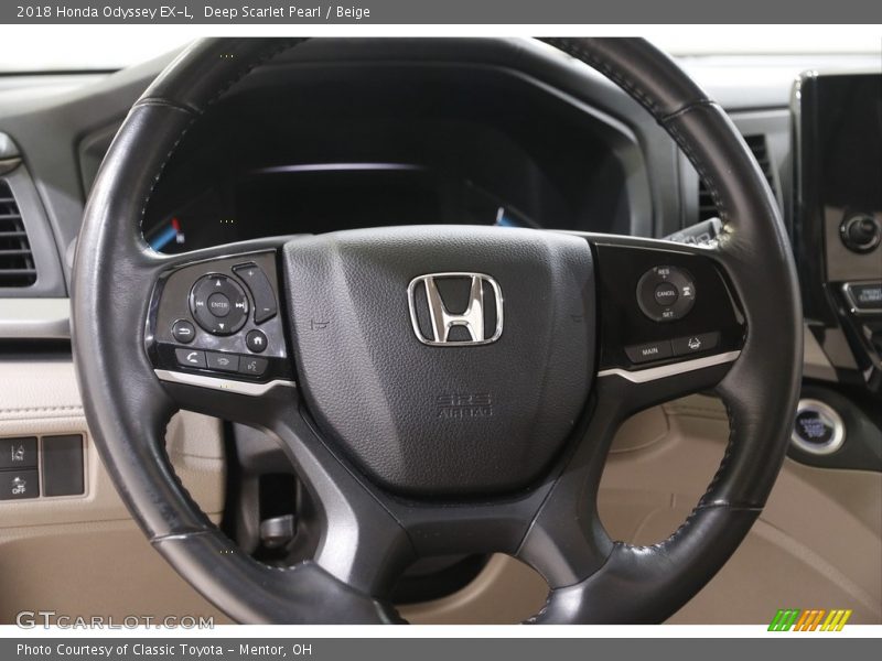 Deep Scarlet Pearl / Beige 2018 Honda Odyssey EX-L