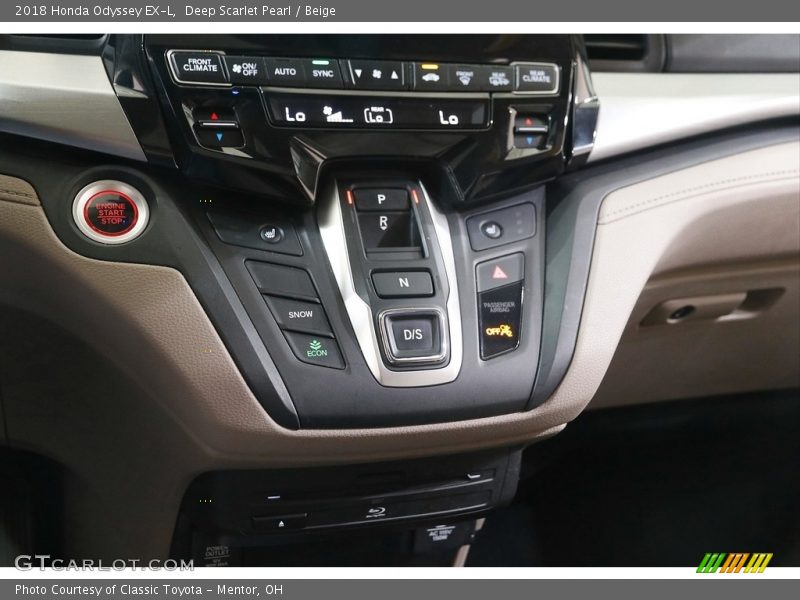 Deep Scarlet Pearl / Beige 2018 Honda Odyssey EX-L