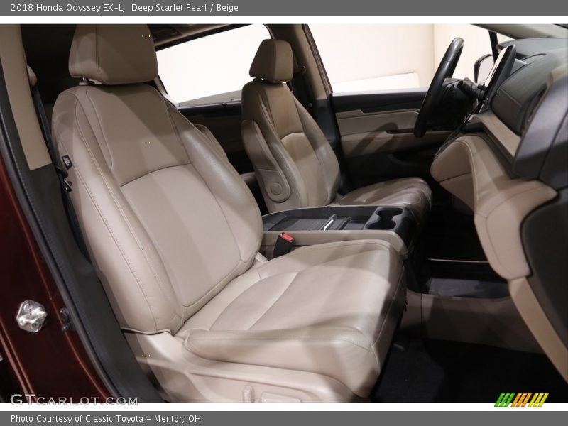 Deep Scarlet Pearl / Beige 2018 Honda Odyssey EX-L