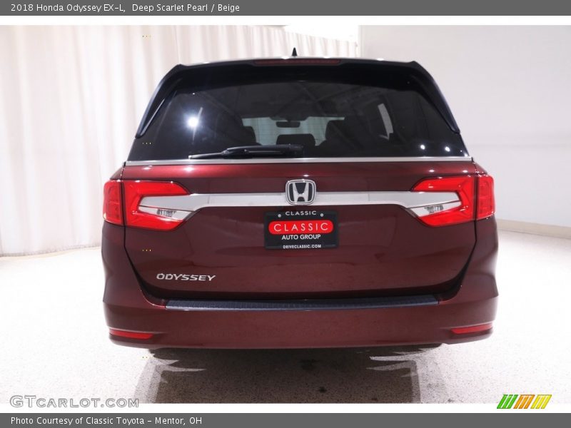 Deep Scarlet Pearl / Beige 2018 Honda Odyssey EX-L