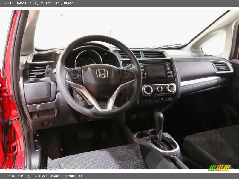 Milano Red / Black 2015 Honda Fit LX