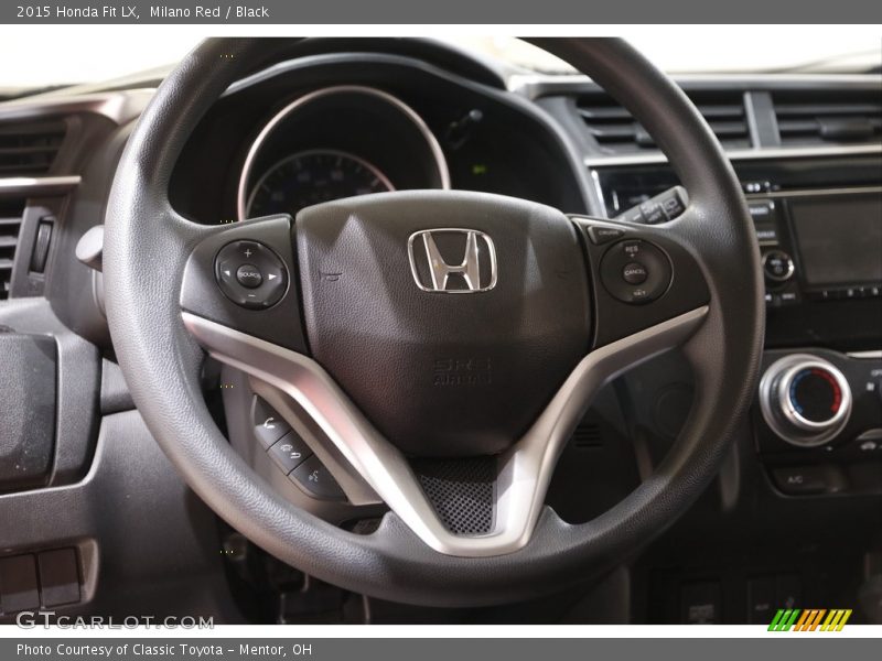 Milano Red / Black 2015 Honda Fit LX