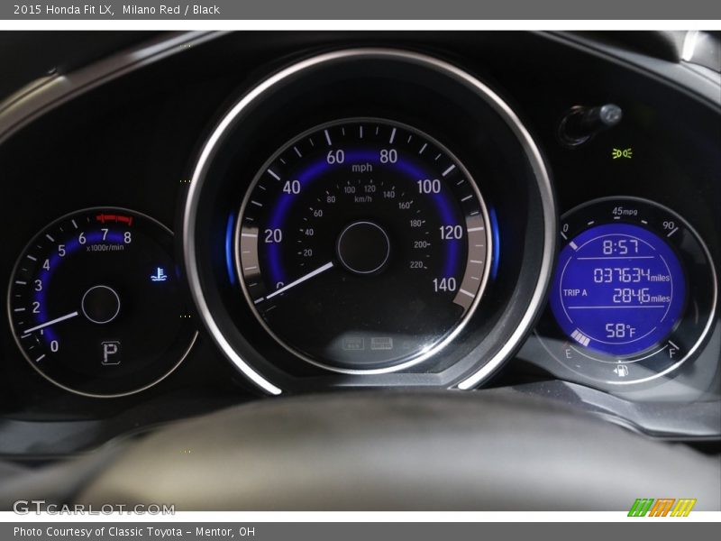 Milano Red / Black 2015 Honda Fit LX