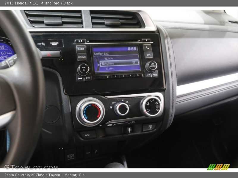 Milano Red / Black 2015 Honda Fit LX