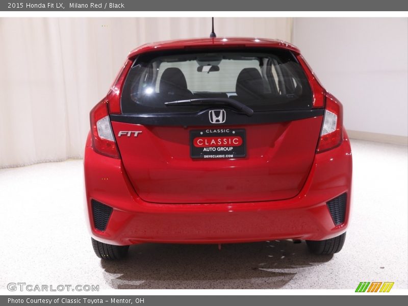 Milano Red / Black 2015 Honda Fit LX