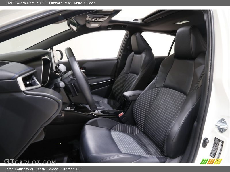 Blizzard Pearl White / Black 2020 Toyota Corolla XSE