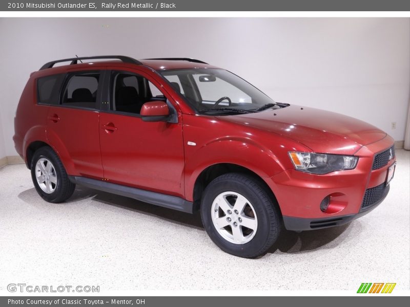 Rally Red Metallic / Black 2010 Mitsubishi Outlander ES