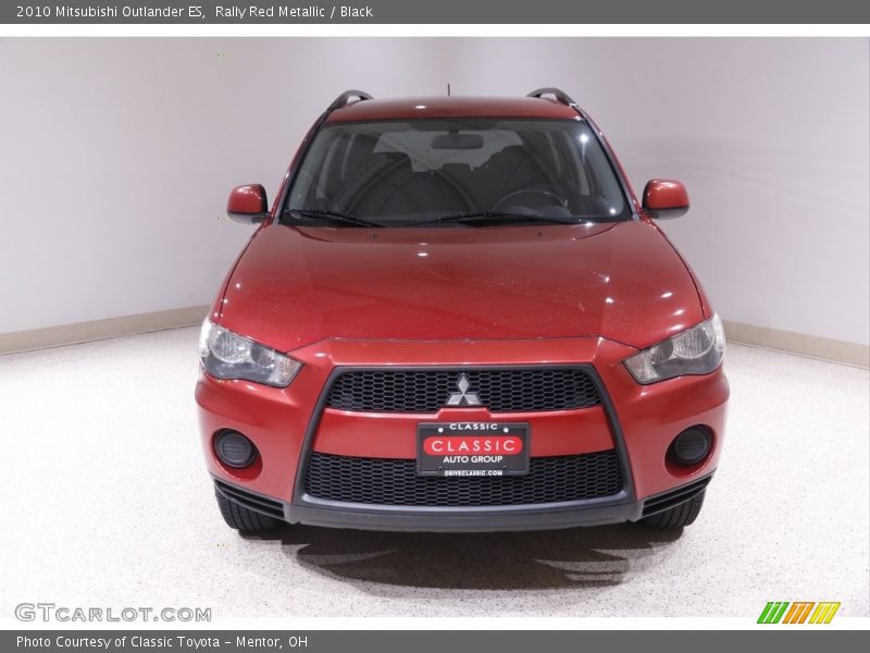 Rally Red Metallic / Black 2010 Mitsubishi Outlander ES