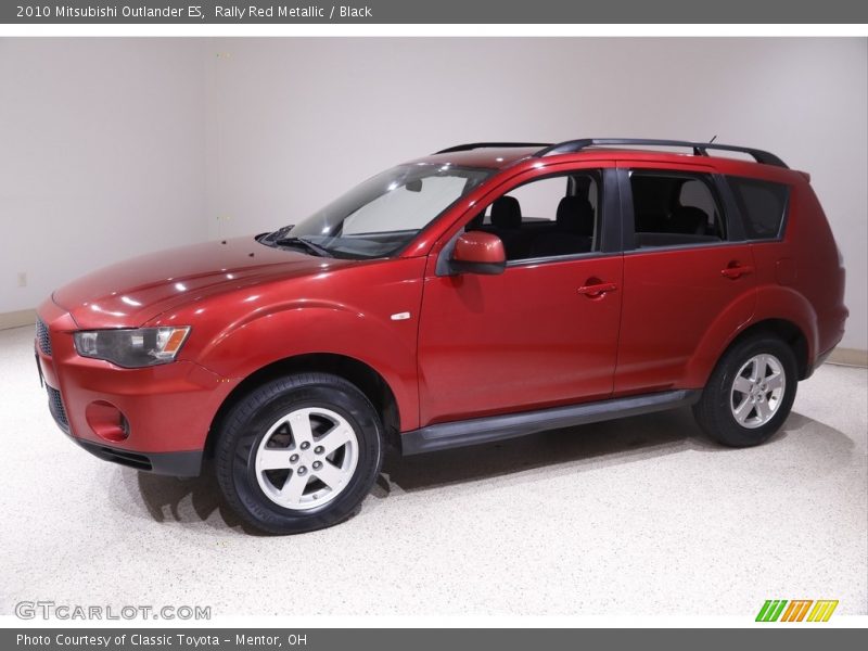 Rally Red Metallic / Black 2010 Mitsubishi Outlander ES