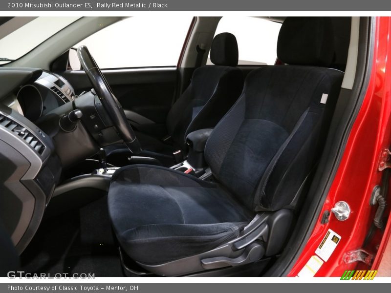 Rally Red Metallic / Black 2010 Mitsubishi Outlander ES