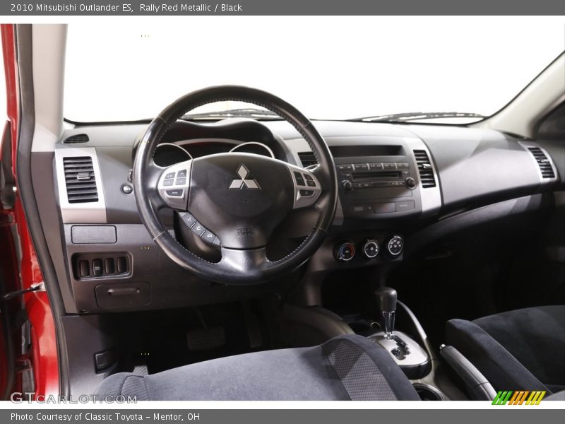 Rally Red Metallic / Black 2010 Mitsubishi Outlander ES