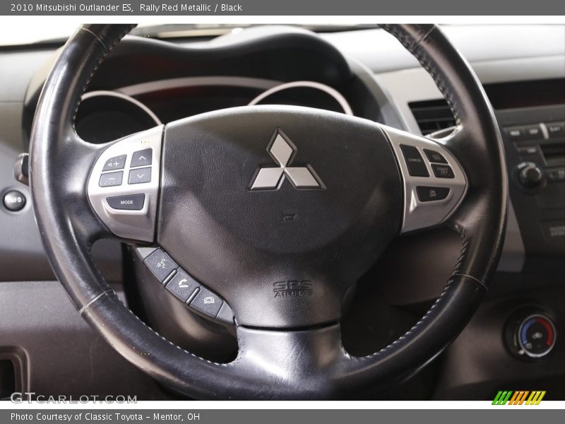 Rally Red Metallic / Black 2010 Mitsubishi Outlander ES