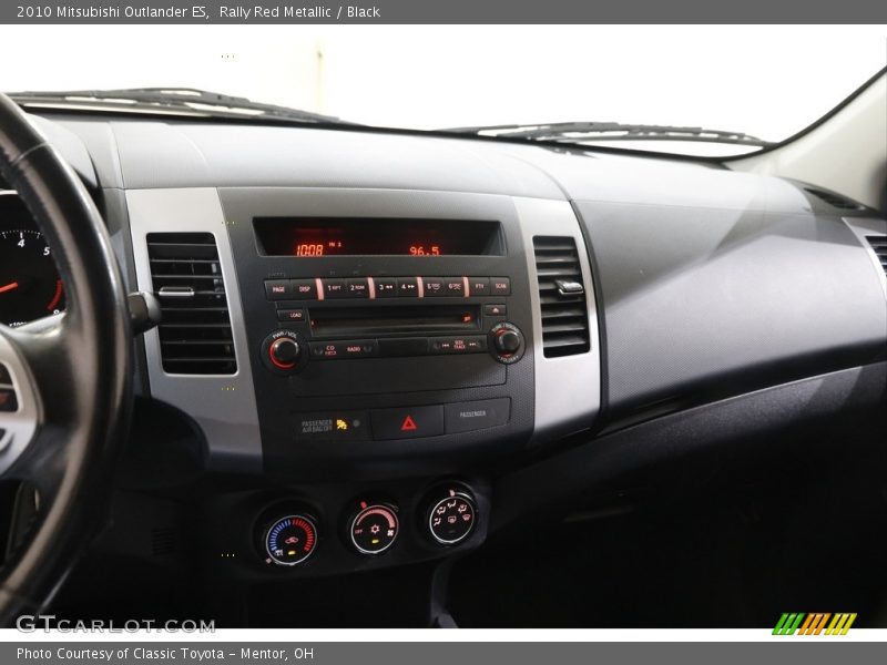 Rally Red Metallic / Black 2010 Mitsubishi Outlander ES