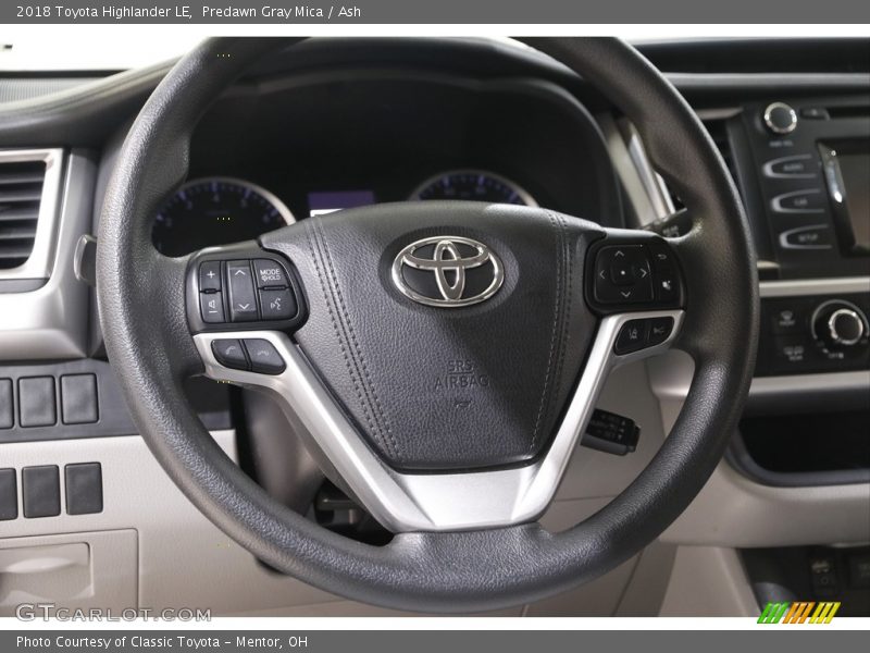 Predawn Gray Mica / Ash 2018 Toyota Highlander LE