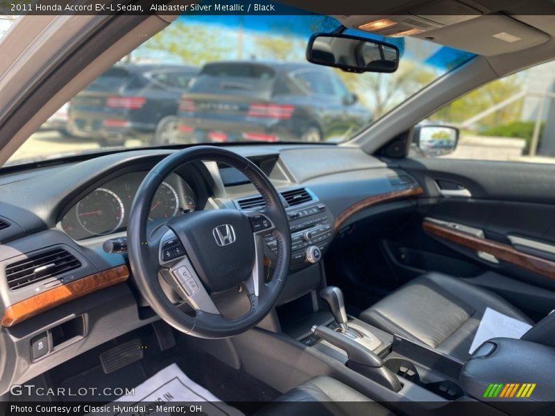 Alabaster Silver Metallic / Black 2011 Honda Accord EX-L Sedan