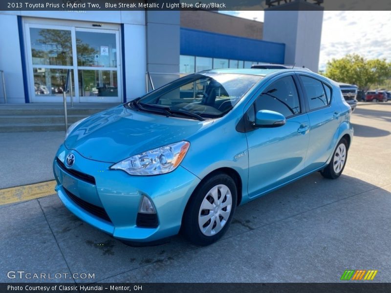 Blue Streak Metallic / Light Blue Gray/Black 2013 Toyota Prius c Hybrid Two