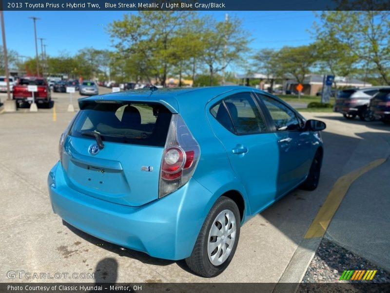Blue Streak Metallic / Light Blue Gray/Black 2013 Toyota Prius c Hybrid Two
