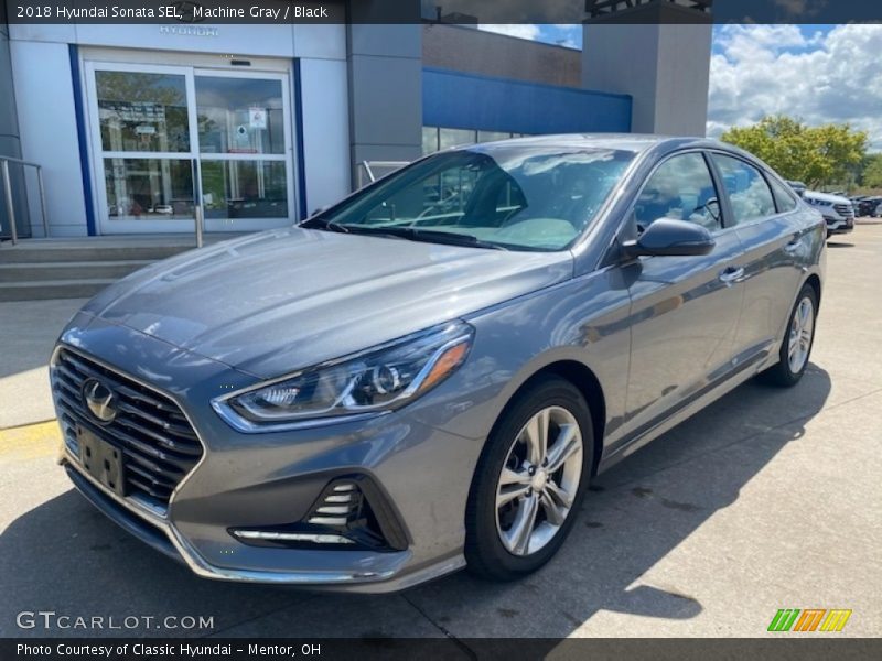 Machine Gray / Black 2018 Hyundai Sonata SEL