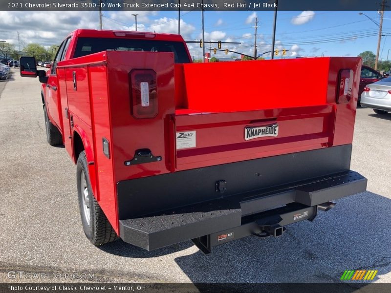 Red Hot / Jet Black 2021 Chevrolet Silverado 3500HD Work Truck Extended Cab 4x4 Chassis