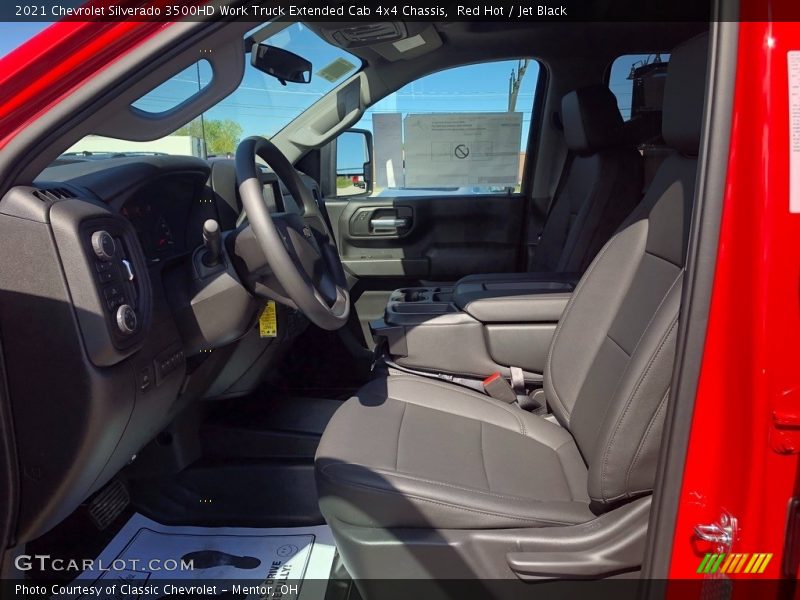 Red Hot / Jet Black 2021 Chevrolet Silverado 3500HD Work Truck Extended Cab 4x4 Chassis