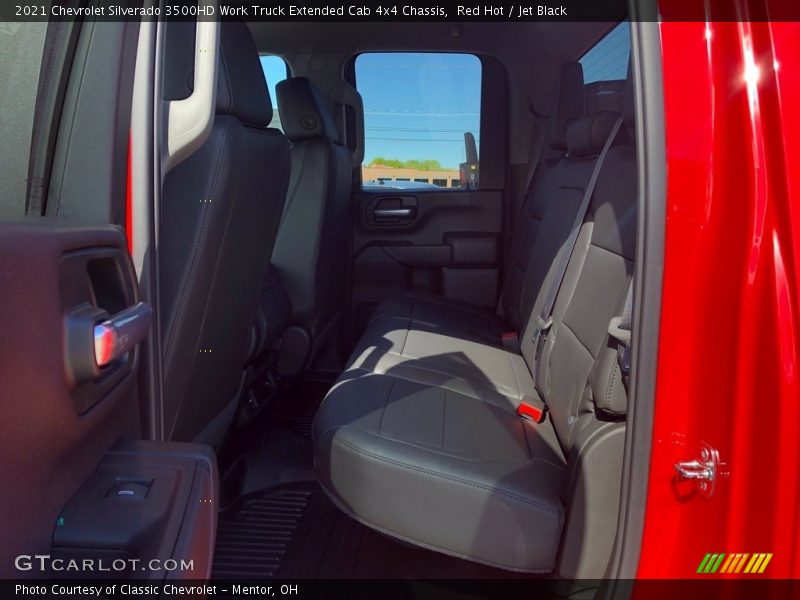 Red Hot / Jet Black 2021 Chevrolet Silverado 3500HD Work Truck Extended Cab 4x4 Chassis